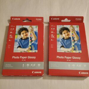 Canon gp-502 glossy photo paper 4x6 100ct new sealed